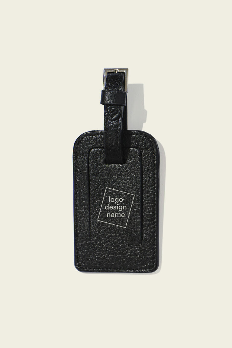 leren bagagelabel
